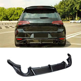Carbon Fiber Car Rear Bumper Lip Diffuser Spoiler For Volkswagen MK7 Golf 7 GTI Hatchback 2014-2017 Car Bodykits High Quality