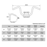 Motorcycle 1-1/4" 12/14/16/18" Ape Hanger Handlebars Fit For Harley Touring  Electra Street Glide