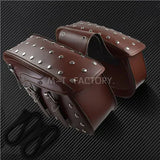 Motorcycle Luggage Saddlebag Tool Tail Side Bag Waterproof Leather For Harley Touring Dyna Sportster Softail Road Glide Fat Boy