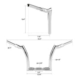 10" 12" 14" Rise 1.25" Ape Hanger Handlebar Fit For Harley Softail Dyna Road King Sportster XL883 1200