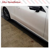 Carbon Fiber Car Side Skirts Extension Lip For Mercedes-Benz E Class C238 A238  E200 Sport 2017 2018 Car Molding Trim