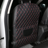 New PU Leather Car Anti-Kick Mats Auto Seat Back Protector Cover For Children Car Back Seat Anti-Dirty Pad Car  Accessories