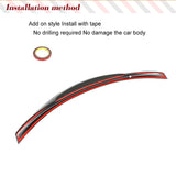 Carbon Fiber Car Trunk Spoiler for BMW 4 Series F82 M4 Coupe 2014-2020 Rear Trunk Spoiler Boot Highkick Wing Lip Forged Carbon