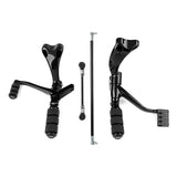 Motorcycle Forward Controls Complete Kit with Pegs Levers Linkages For Harley Sportster 883 1200 XL Iron 2004-2013 Black chrome