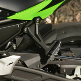 Rear Passenger Footrests Footpegs Brackets For Kawasaki Z650 Ninja 650 2017-2024 2023 2022