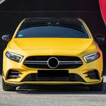 Front Bumper Diffuser Side Splitter Replacement Spoiler Lip Canards For Mercedes Benz A Class W177 A180 A200 A220 A35 AMG 2018+