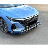 For Chery Arrizo 8 2022 2023 2024 Front Bumper Lip Chin Spoiler Upgrade Exterior Bodykit PP Plastic 4Pcs Automobiles Accessories