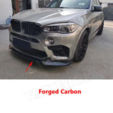 Carbon Fiber/FRP Front Lip Spoiler For BMW X5M F85 X6M F86 2015 -2018 V Style Forged Carbon Head Bumper Chin Car Styling