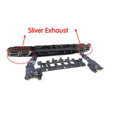 Car Rear Bumper Diffuser Lip with Exhaust for Mercedes-Benz C-Class W205 C200 C250 C300 C350 C400 C43 AMG Sport 4-Door 2014UP