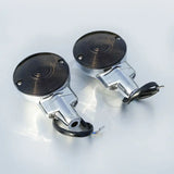 Motorcycle Front Flat Turn Signal Lights Light For Harley Touring Electra Glide Road Glide King Heritage Softail FLSTC 01-17