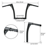 10'' 12'' 14'' 16''18" 20" Rise 1.25"Handlebar Bar For Fit Harley Sportster XL Softail FLST FXST