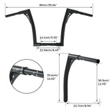 10'' 12'' 14'' 16''18" 20" Rise 1.25"Handlebar Bar For Fit Harley Sportster XL Softail FLST FXST