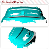Dry Carbon Fiber Car Rear Racing Spoiler for Alfa Romeo Stelvio 2017-2021 Rear Middle Spoiler Wing Lip Car Body Kits