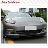 Car Front Bumper Lip Spoiler for Porsche Panamera 2010-2013 Carbon Fiber Car Racing Spoiler Front Bumper Spoiler 3PCS Body Kits