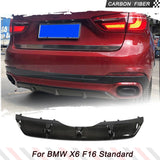 Carbon Fiber Car Rear Bumper Lip Diffuser Spoiler For BMW X6 F16 Standard 2015 2016 2017 2018 Car Rear Diffuser Body Kits