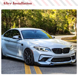 Carbon Fiber Car Front Bumper Lip Spoiler for BMW F87 M2C Competition 2018-2020 Car Front Bumper Lip Spoiler Splitters Guard