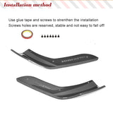 Carbon Fiber / FRP Car Front Bumper Splitters Lip Cupwings Flaps Winglets for BMW 2 Series F87 M2 M2C Coupe 2-Door 2016 - 2018