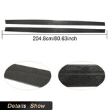 Car Side Skirts Extensions Carbon Fiber for BMW F82 F83 M4 2-Door 2014-2020 Racing Side Door Bumper Apron Lip Skirt Body Kits