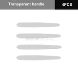 8PCS Universal Car Door Handle Bowl Scratch Protective Stickers Transparent Car Handle Anti-collision Protection Strip
