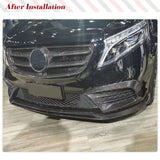 DRY Carbon Fog Lamp Air Intake Duct Vent Cover for Mercedes Benz V Class W447 V250 4-Door 2020-2021 Car Front Splitter