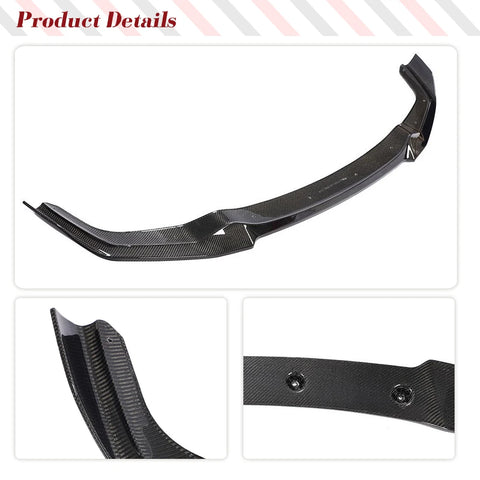 Car Front Bumepr Lip Spoiler Splitters Bumper Guard for BMW 2 Series M2 F87 Not for M2C 2015 - 2017 Carbon Fiber Front Body Kits