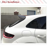 Carbon Fiber Roof Spoiler Fits for Porsche Macan Base/Turbo/GTS/S Sport Utility 4Door 2014-2020 Auto Rear Window Top Wing Lip