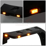 FOR 2007-2018 JEEP WRANGLER JK POCKET-RIVETED WHEEL PROTECTOR LED SIDE LIGHT LAMP FENDER FLARES