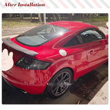 Carbon Fiber / FRP Black Car Racing Spoiler Rear Trunk Spoiler Lip for Audi TT TTS Sline Mk2 8J Coupe 2008-2014 Rear Trunk Wing