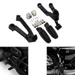 Driver & Passenger Footpegs Footrest Mount Kit Fit For Harley Nightster RH975 2022-2023 RH975S 2023 Motorcycle Front Rear Pegs