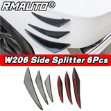 For Mercedes Benz C Class W206 2022+ AKASAKA Front Bumper Lip Diffuser Splitter Rear Spoiler Side Skirt Racing Grill Body Kit