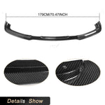Carbon Fiber Car Front Bumper Lip Spoiler Chin Protector for Lexus IS F Base Sedan 4-Door 2011 2012 Racing Head Bumper Mudguard