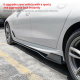 For BMW 6 Series GT G32 630 640 2017-2022 Car Body Kit Front Bumper Splitters Lip Spoiler Side Skirts Extensions Rear Wrap Angle