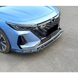 For Chery Arrizo 8 2022 2023 2024 Front Bumper Lip Chin Spoiler Upgrade Exterior Bodykit PP Plastic 4Pcs Automobiles Accessories