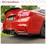 Car Rear Bumper Diffuser Lip Spoiler for BMW F80 M3 F82 F83 M4 Bumper 2014-2018 Sedan Carbon Fiber Car Rear Bumper Cover