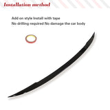 Car Rear Trunk Racing Spoiler for BMW X5 G05 2019 2020 Car Middle Trunk Wing ABS Glossy Black Rear Middle Spoiler Trunk Wing Lip