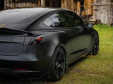 Glossy Black Body Kit With Front Lip Rear Bumper Diffuser Spoiler Side Skirt Aero Kit For Tesla Model 3 2018 2020