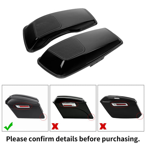 Motorcycle 6x9" Speaker Lids Fit For Harley Saddlebags Street Road King Glide Touring Models 2014-2024