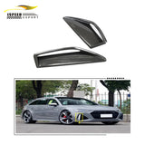 Dry Carbon Fiber Front Bumper Scoop Trims for RS6 Avant Wagon 4-Door 2021