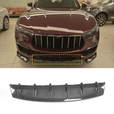 Carbon Fiber Car Front Bumper Lip Spoiler Splitters Car Front Racing Spoiler Body Kits for Maserati Levante SUV 2016-2019