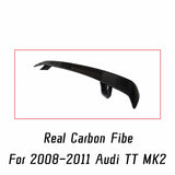 For 2008 2009 2010 2011 Audi TT MK2 Real Carbon Fibe Car Rear Trunk Lid Lip Body Kit Spoiler Wings Tuning Exterior Accessories