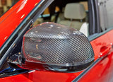 F15 Carbon Fiber Side Rear View Mirror Cover Caps for BMW X3 X4 X5 X6 Upgrade Side Mirror Cover 2014 - 2018