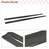For BMW 1 Series E82 1M Coupe Sedan 2011-2018  Carbon Fiber / FRP Car Side Skirts Extension Lip Body Kits Apron Car Racing