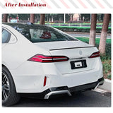 ABS Glossy Black Car Rear Trunk Spoiler for BMW 5 Series I5 G60 G61 M Sport 2024 Car Rear Trunk Racing Spoiler Wing Lip