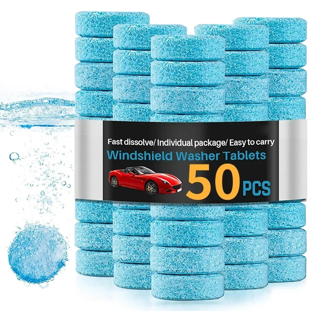 Solid Cleaner Car Windscreen Cleaner Effervescent Tablet Auto Wiper Gl ...