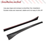 Carbon Fiber Side Skirts for Subaru BRZ 2013-2020 Toyota FT86 GT86 2013-2020 Scion FR-S 2012-2015 Car Side Extension Lip Panel