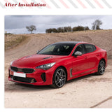 Dry Carbon Fiber Side Car Mirror Cover Caps Cae For Kia Stinger GT EX Hatchback 4-Door 2018-2022 Add On Style Mirror Covers Kits