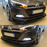 For Hyundai i20 MK2 Car Front Bumper Lip Spoiler Splitter Diffuser i20 GB TGDI MPI 2014-2020 Coupe Retrofit Bodykits Tuning