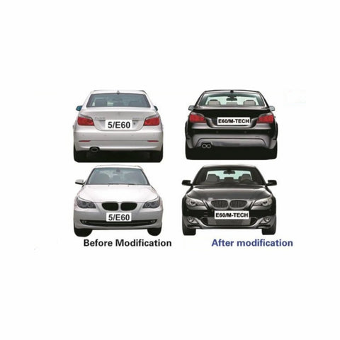 For BMW E60 M-Tech Body kit OLD 2003-2007 2008-2010 contain front bumper rear bumper fog lamp side skirt