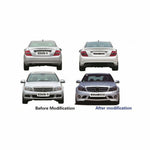 For BENZ W204 AMG C63 BODYKIT 08-10(front bumper +fog lamp+grille+side skirt + rear bumper+exhaust pipe)