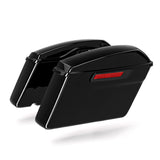 Motorcycle Vivid Black Hard Saddlebags For Harley Touring Road King Electra Glide 2014-2023 2021 2020 2019 2018